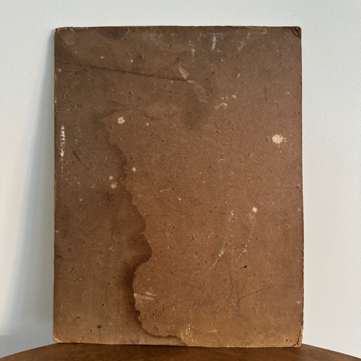 Oil On Cardboard Depicting An Altar Boy From The Early 20th Century-photo-2