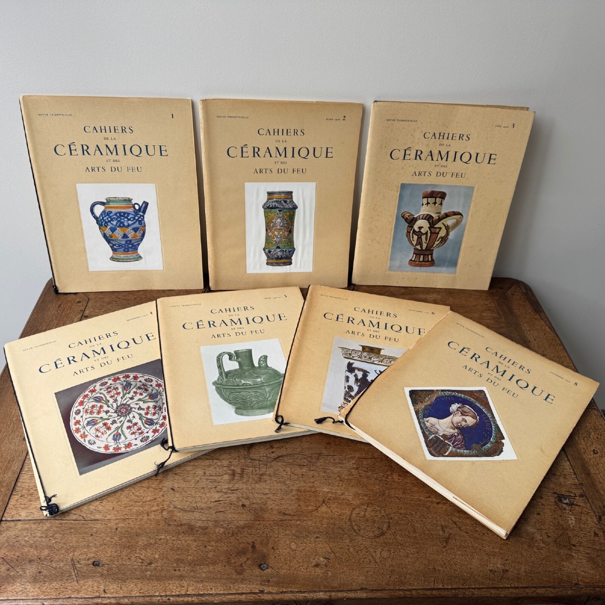 7 Issues Of *cahiers De La Céramique Et Des Arts Du Feu* In A Box Set-photo-3