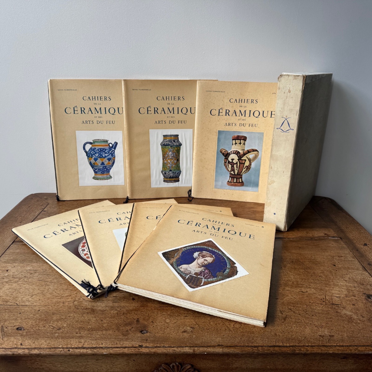 7 Issues Of *cahiers De La Céramique Et Des Arts Du Feu* In A Box Set-photo-3