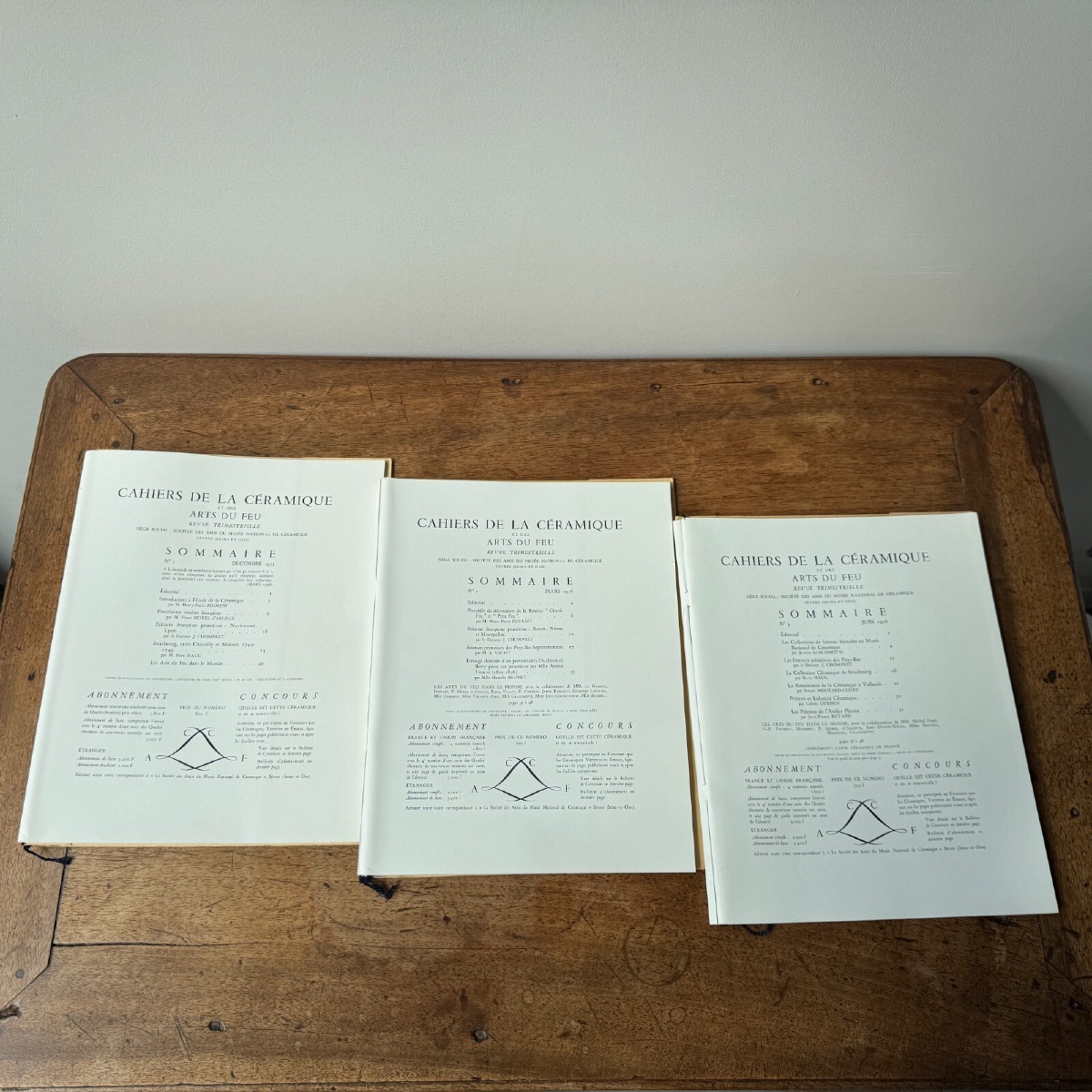 7 Issues Of *cahiers De La Céramique Et Des Arts Du Feu* In A Box Set-photo-4
