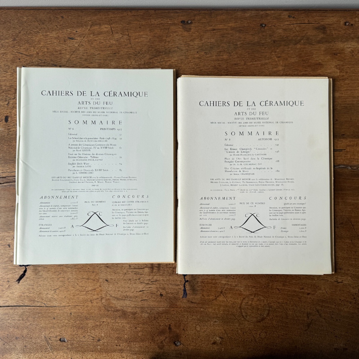 7 Issues Of *cahiers De La Céramique Et Des Arts Du Feu* In A Box Set-photo-8
