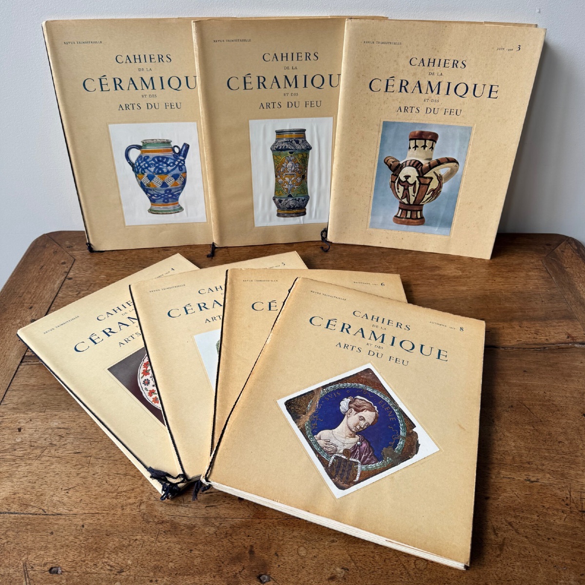 7 Issues Of *cahiers De La Céramique Et Des Arts Du Feu* In A Box Set