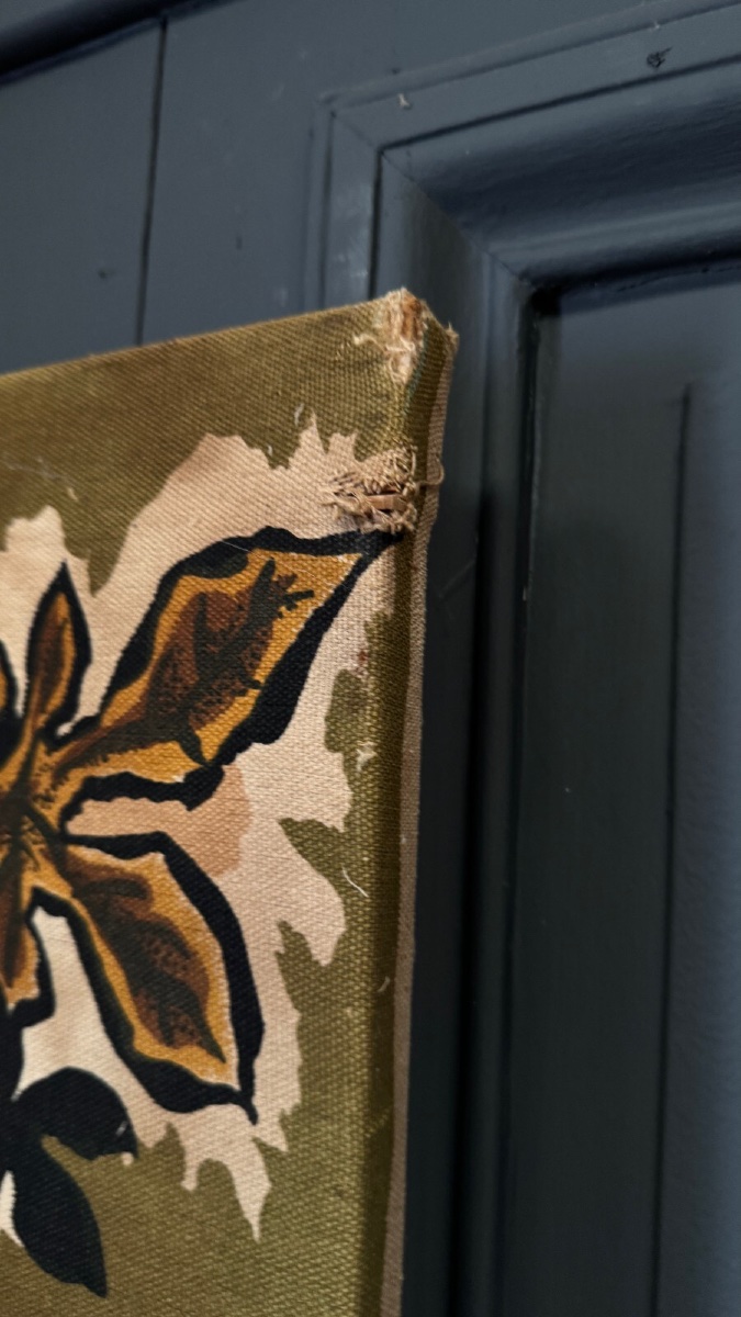 Tapestry Panel On Cotton By Lurçat, 1960, Featuring An Aquarium Scene -photo-6