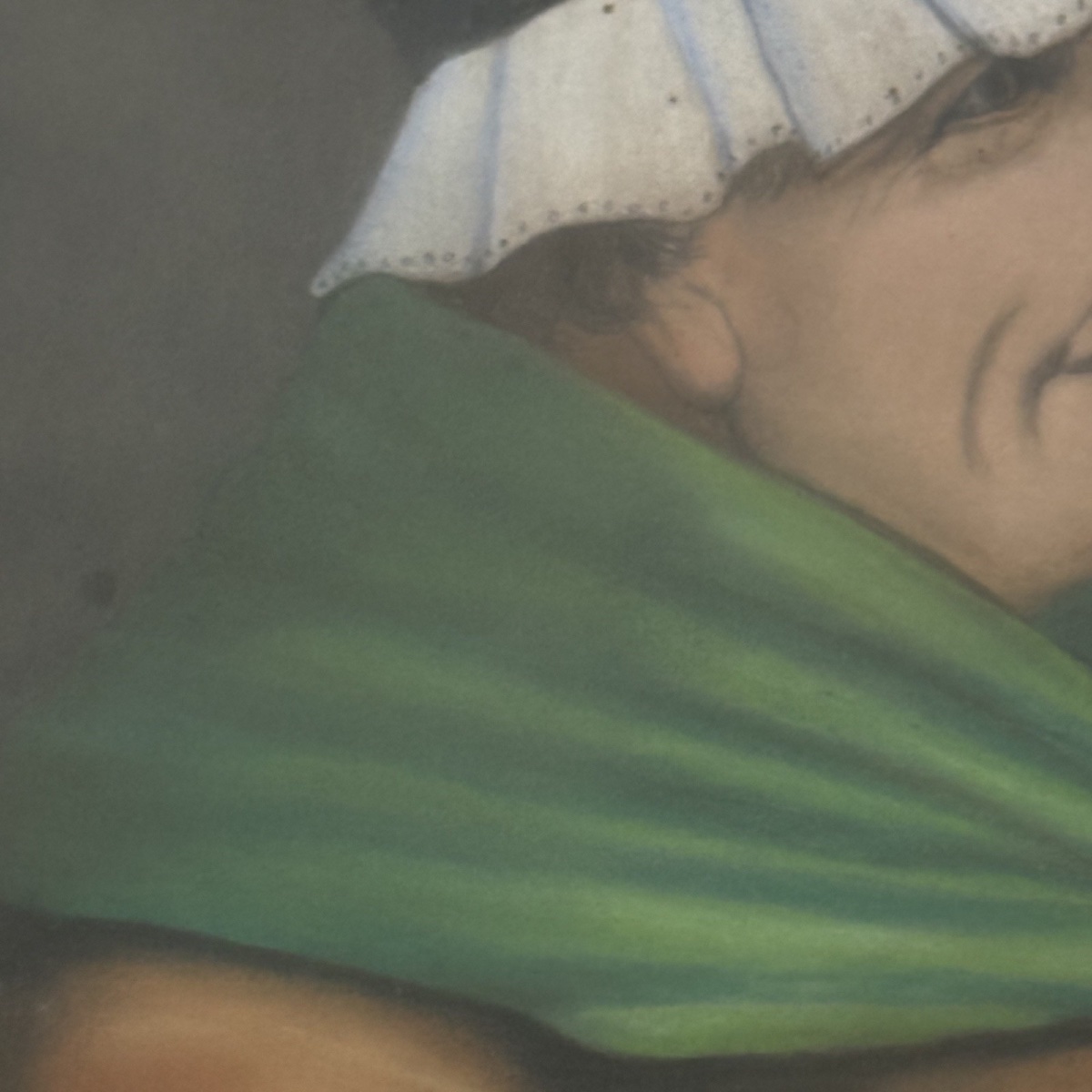 Pastel By A. Autexier, 1887, Depicting Two Women With Snuff -photo-4