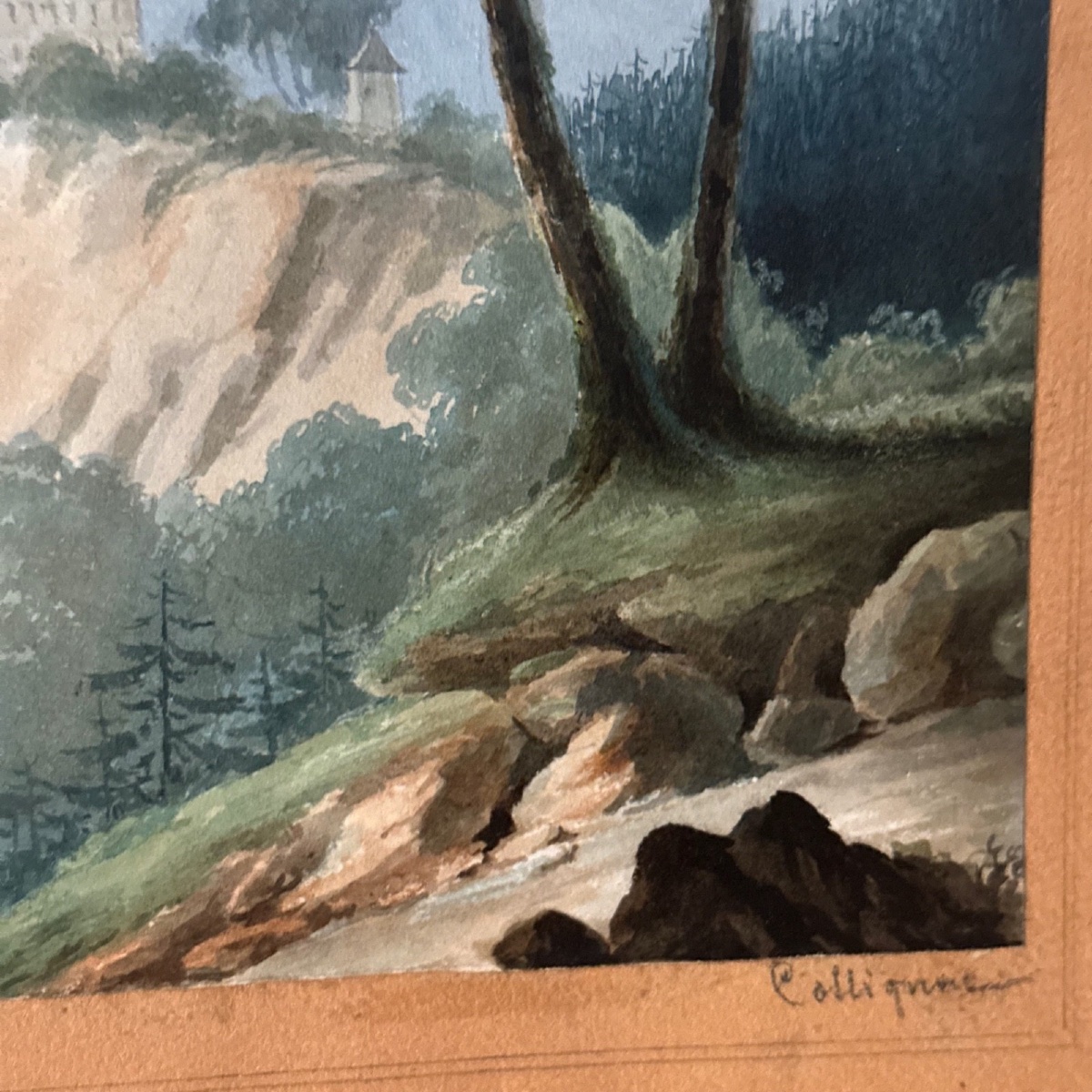 Album de dessins représentant des paysages aquarellés par Collignon -photo-1