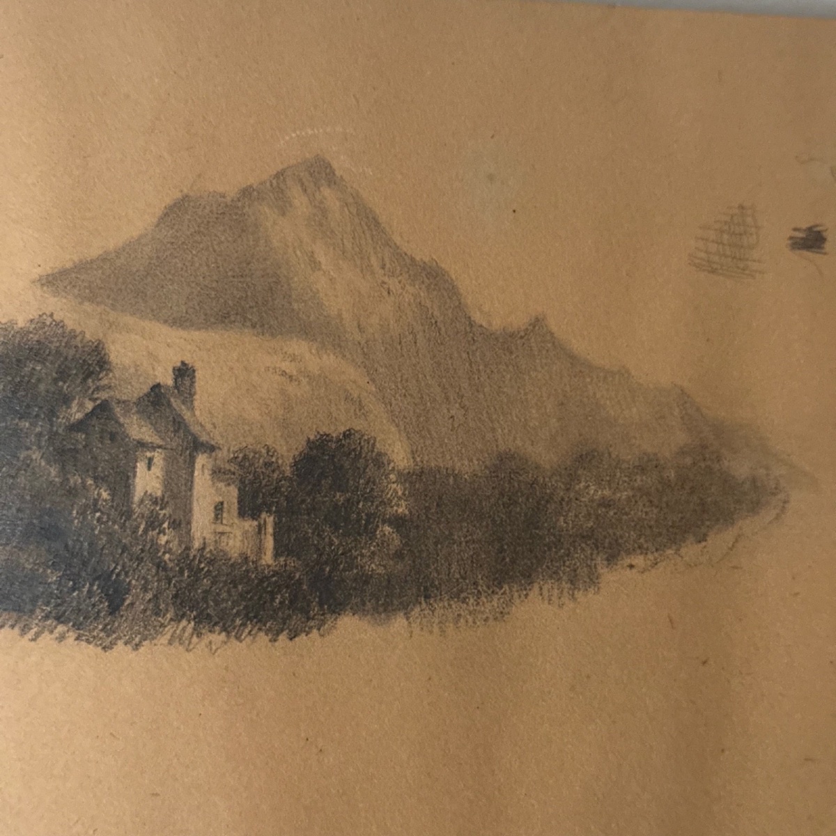 Album de dessins représentant des paysages aquarellés par Collignon -photo-2