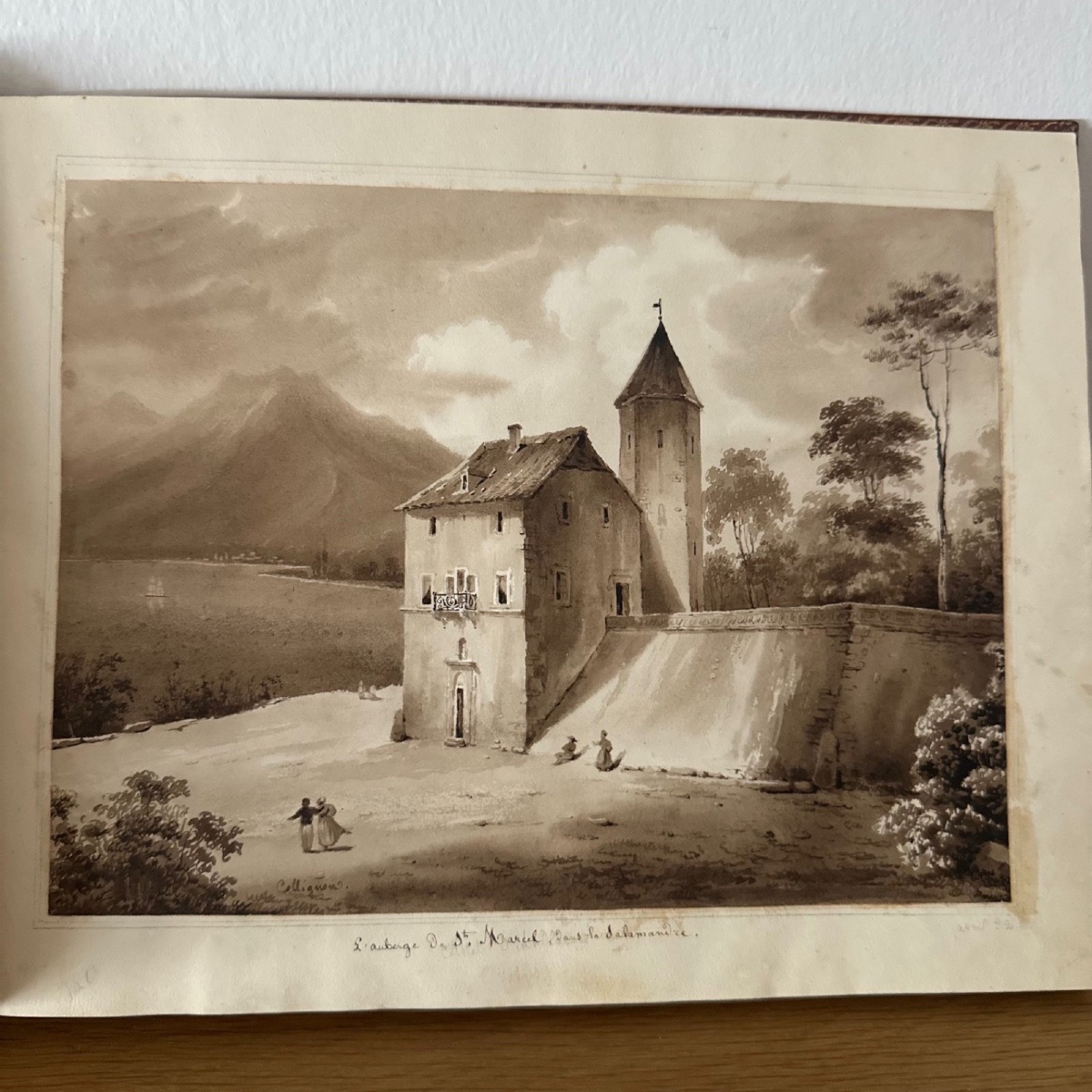 Album de dessins représentant des paysages aquarellés par Collignon -photo-3