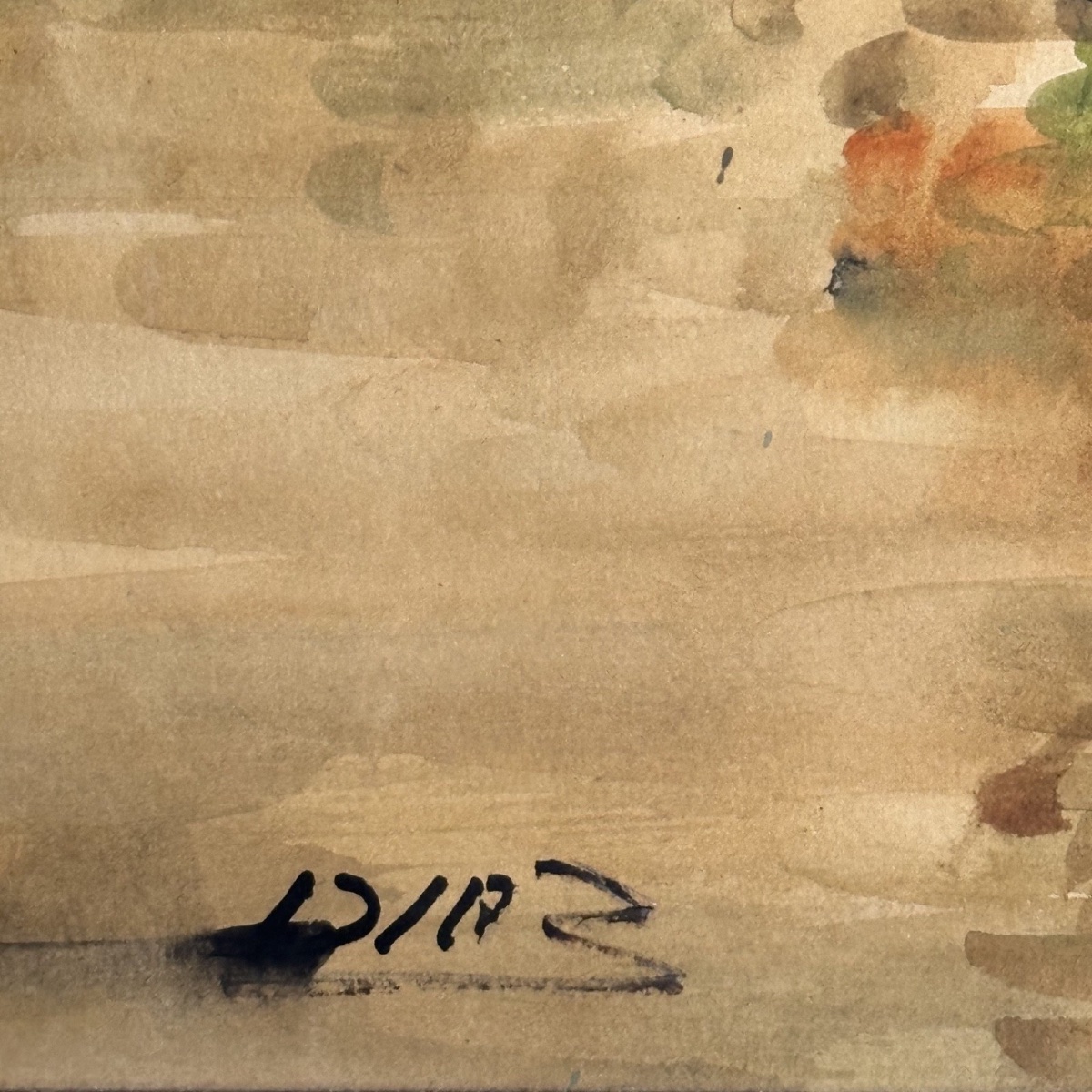 Watercolor On Paper Depicting Two Steamboats By Diaz, 20th Century-photo-3