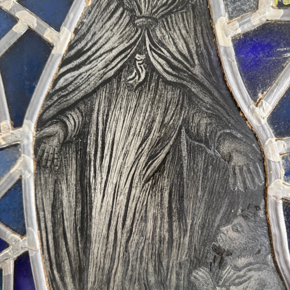 19th-century Stained-glass Window Depicting The Virgin Mary: "posuerunt Me Custodem" -photo-4