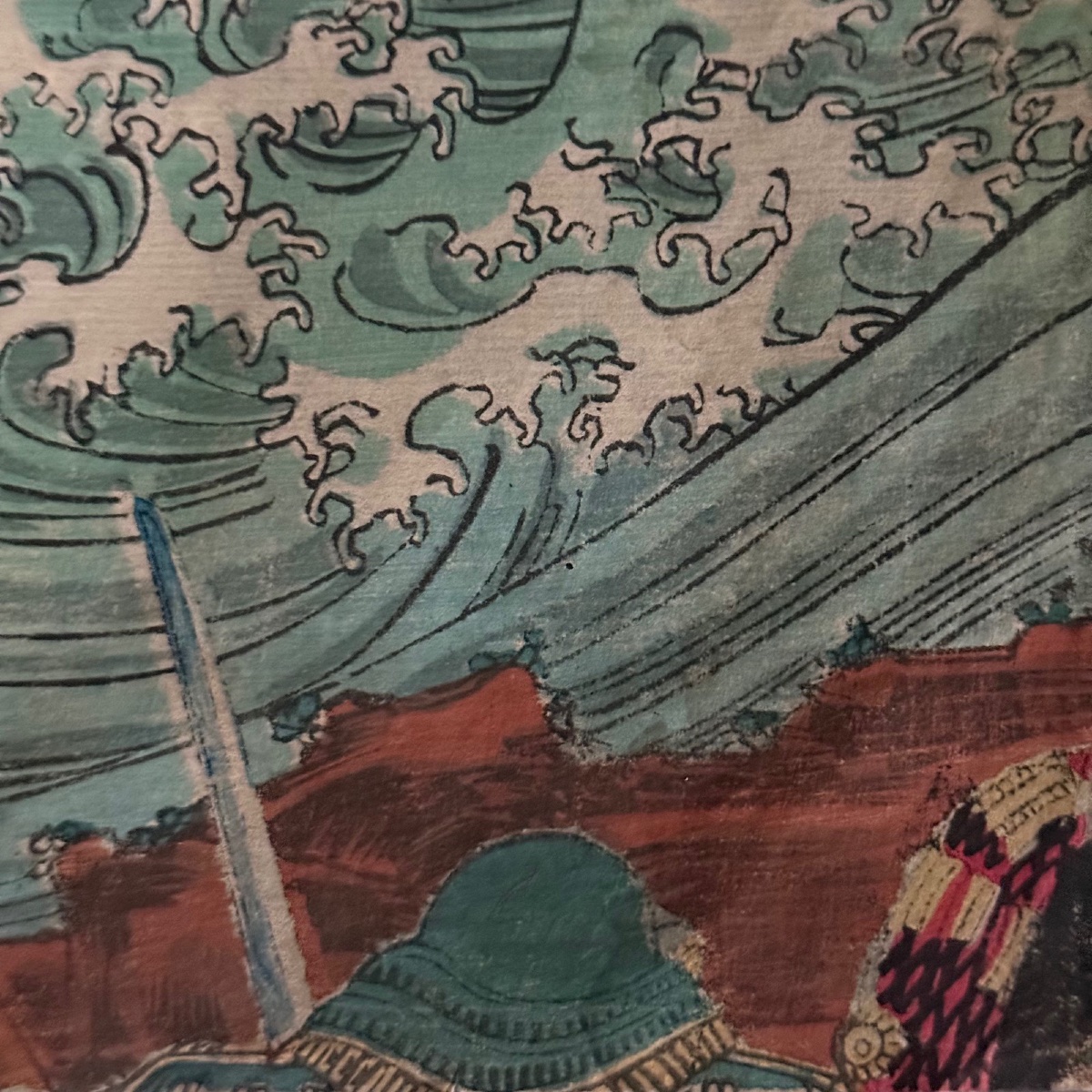 Estampe japonaise représentant des bateaux par Utagawa Yoshikazu-photo-1