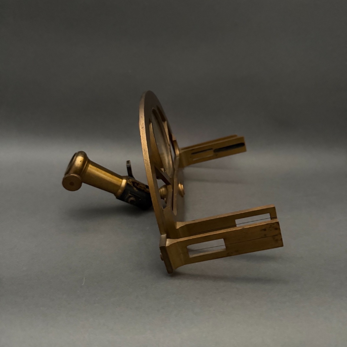 Antique Graphometer With Compass Or Surveying Instrument – 19th Century -photo-2