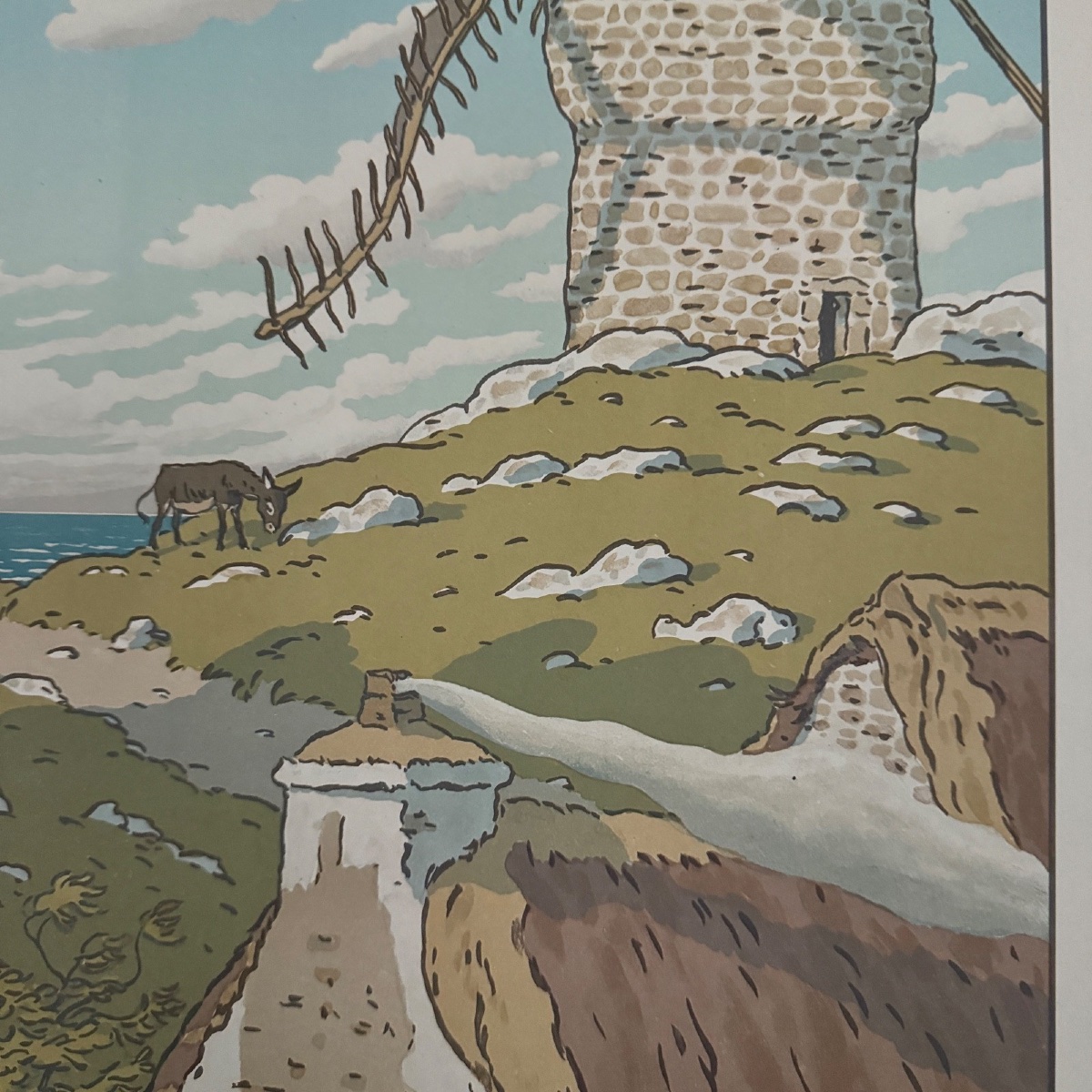 Lithographie par Henri Rivière La Féérie des Heures - Le Vent-photo-3