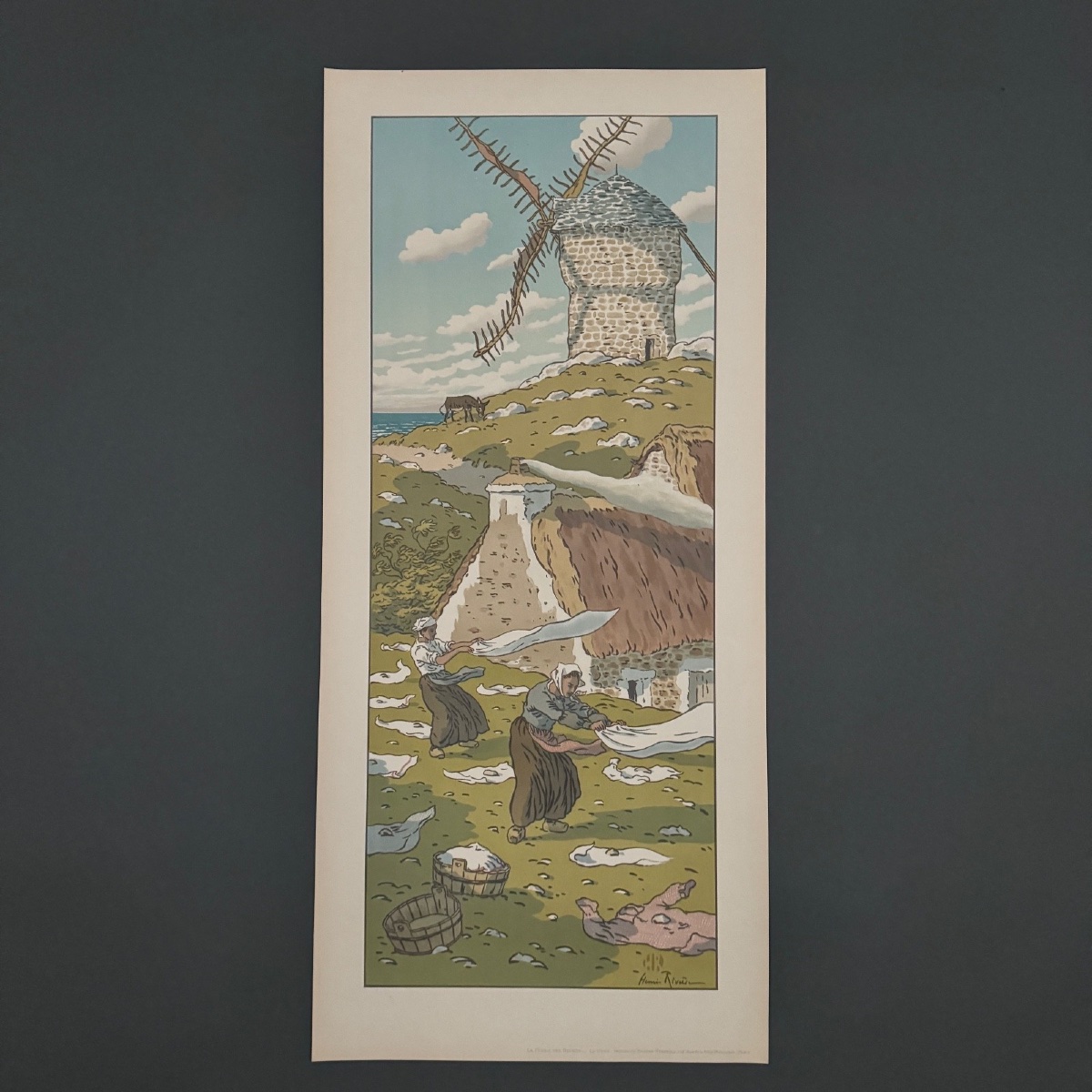 Lithographie par Henri Rivière La Féérie des Heures - Le Vent