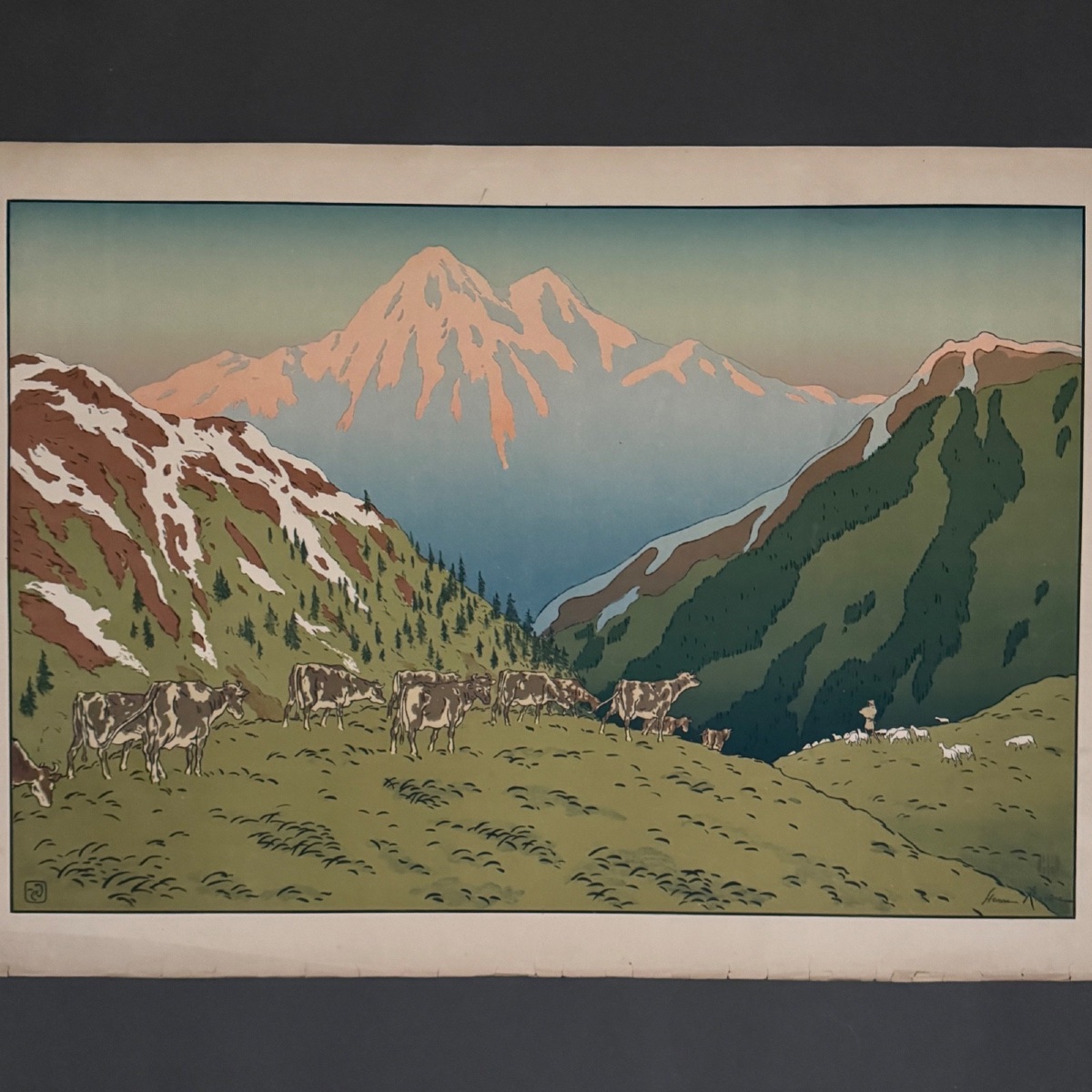 Lithograph By Henri Rivière, *aspects Of Nature*—*the Mountain* -photo-2