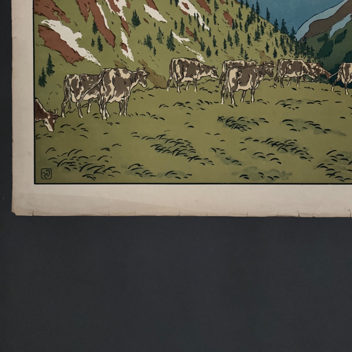 Lithograph By Henri Rivière, *aspects Of Nature*—*the Mountain* -photo-1