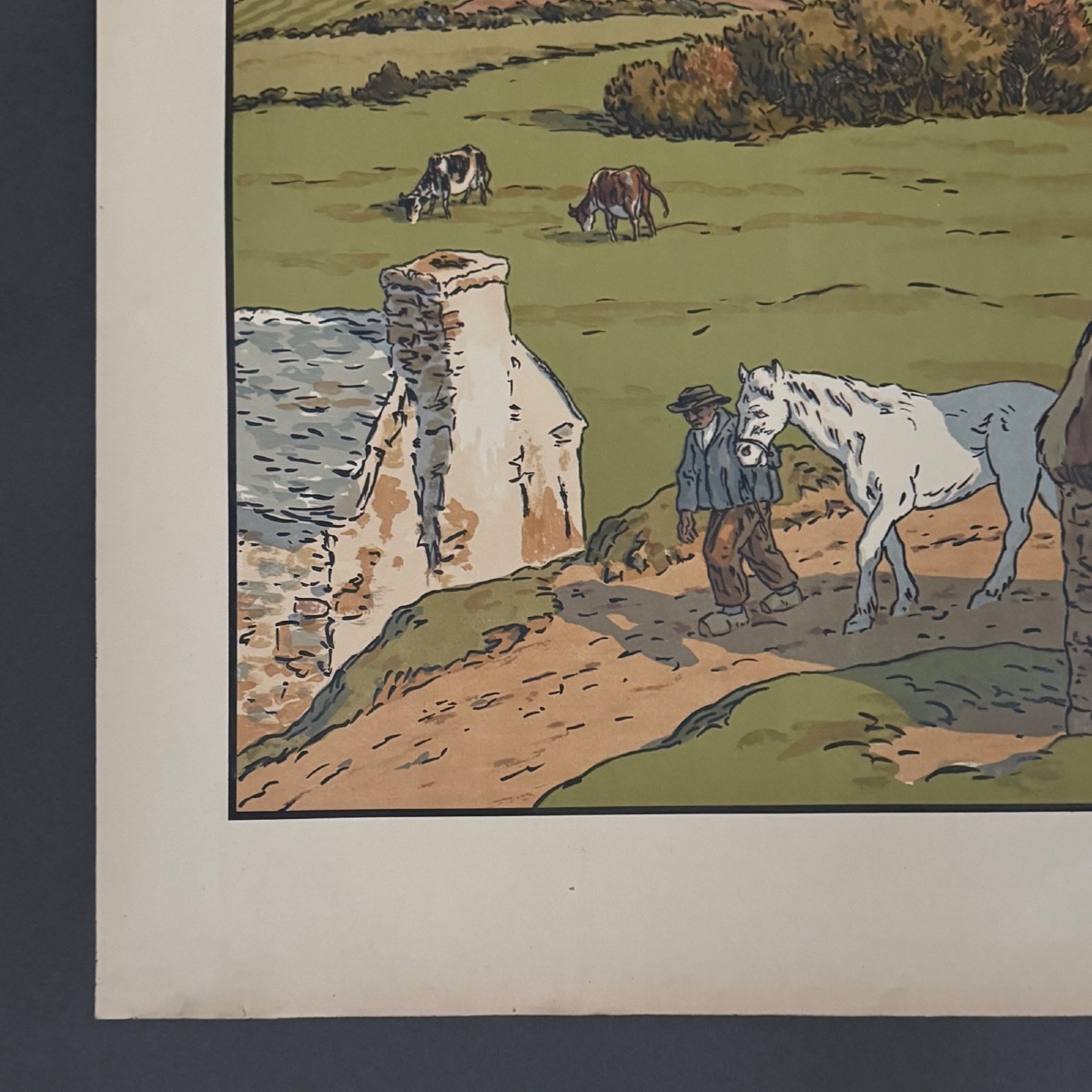 Lithographie par Henri Rivière Les Aspects de la Nature - Le Vallon -photo-4