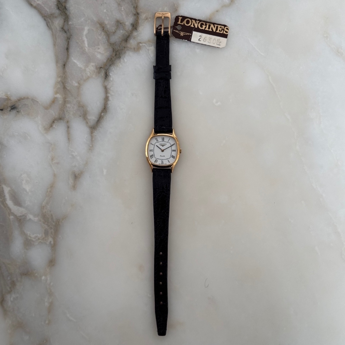 Montre Longines à quartz 1960 état neuf avec étiquette-photo-2