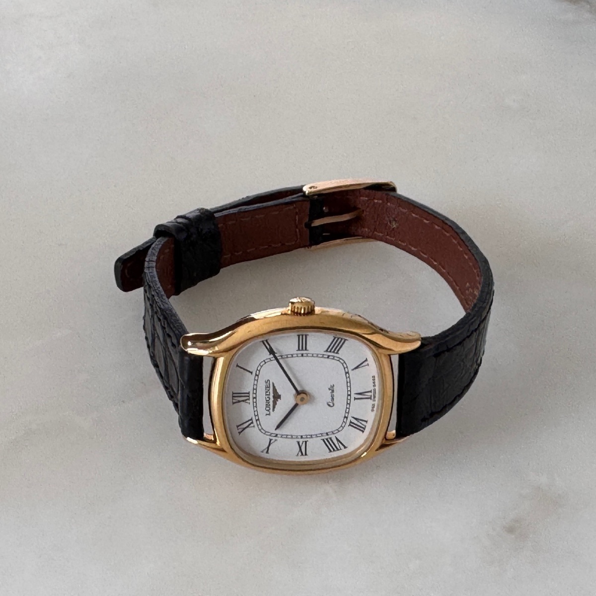 Montre Longines à quartz 1960 état neuf avec étiquette-photo-3