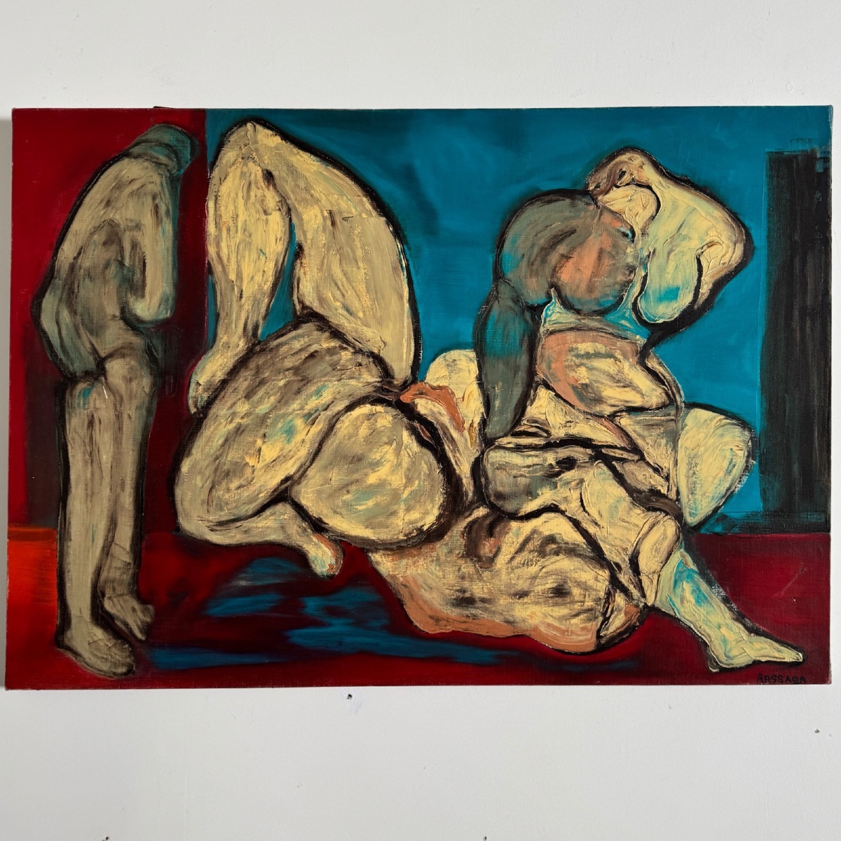 Huile sur toile par Arssaga (Alain Fernandez) peinture figurative -photo-2