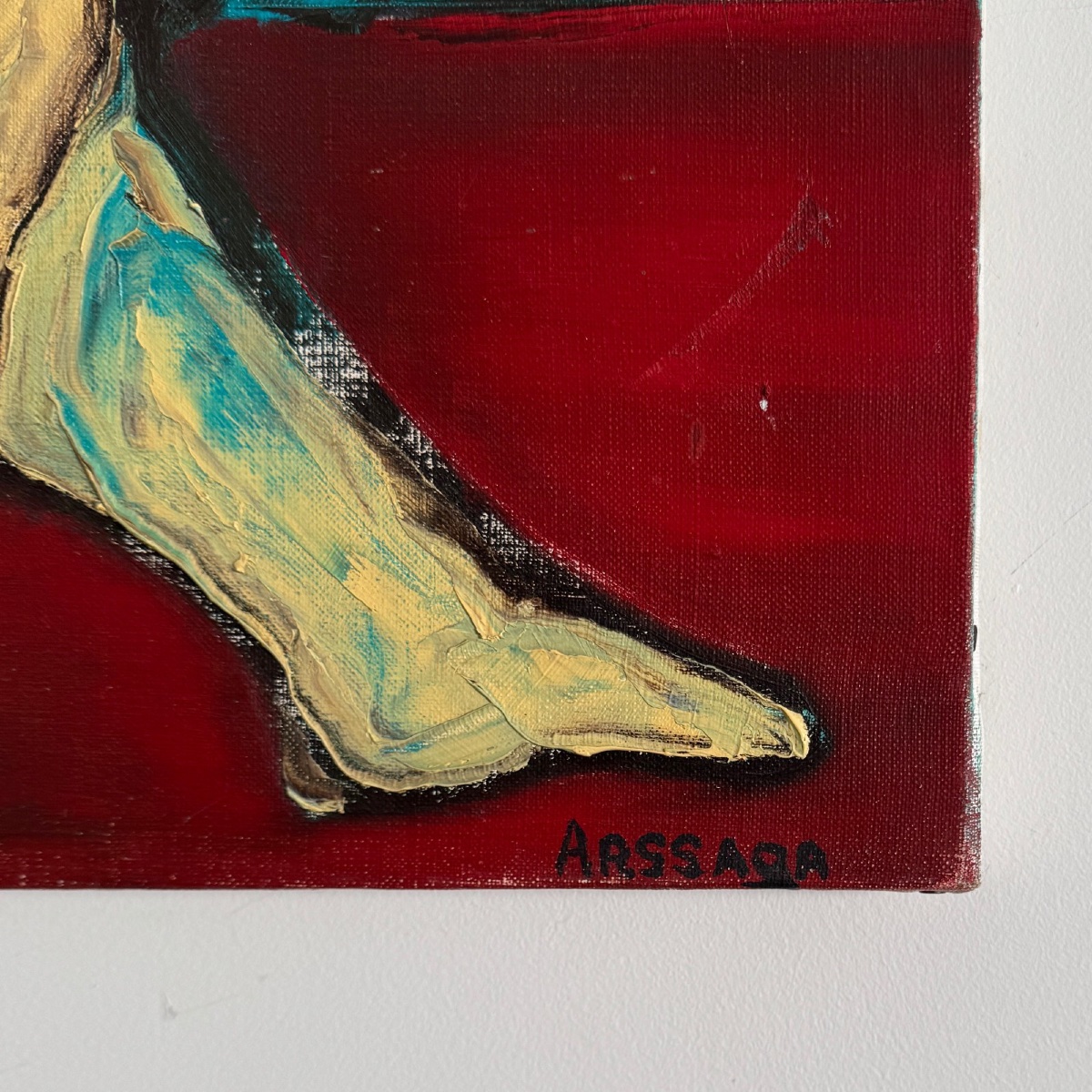 Huile sur toile par Arssaga (Alain Fernandez) peinture figurative -photo-3