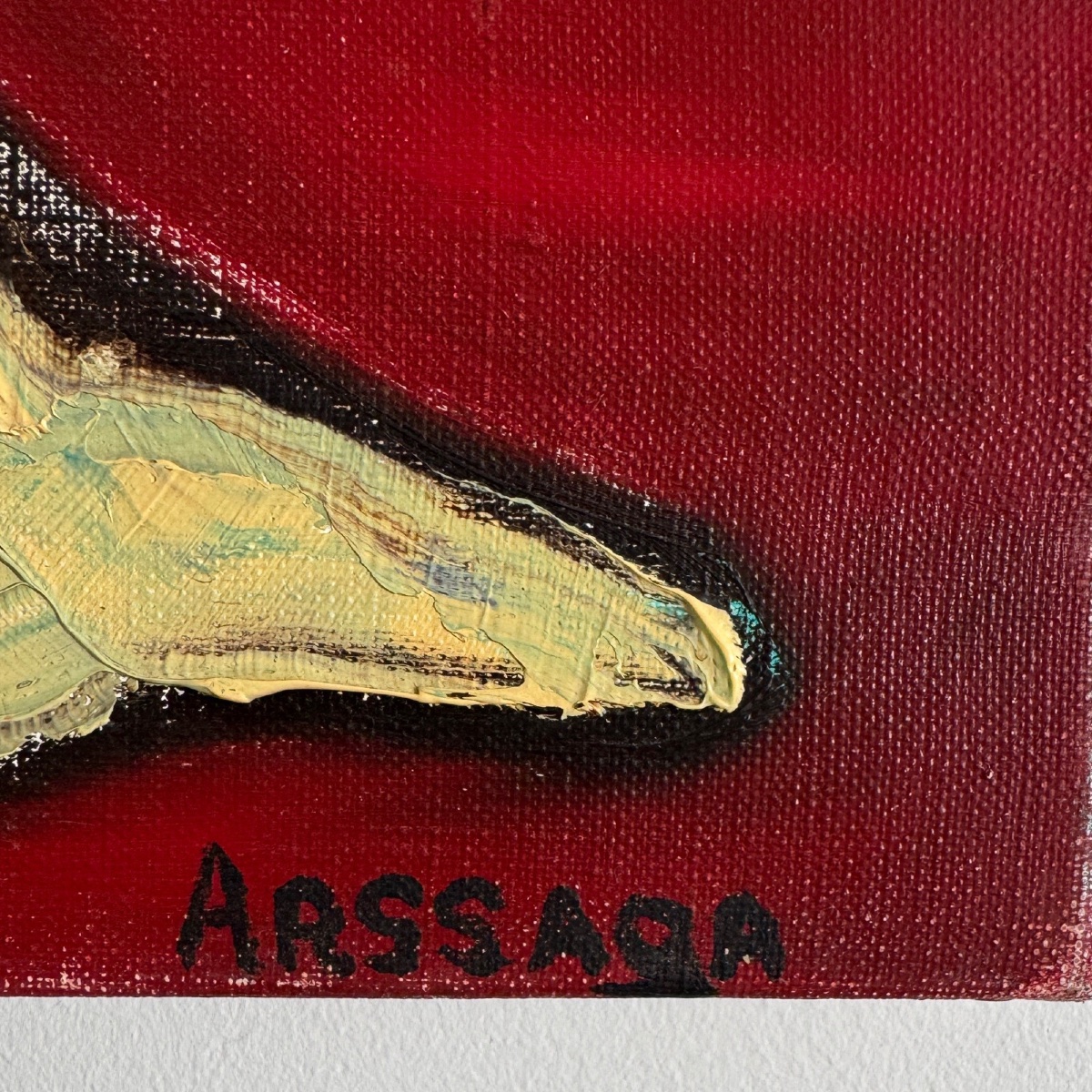 Huile sur toile par Arssaga (Alain Fernandez) peinture figurative -photo-4