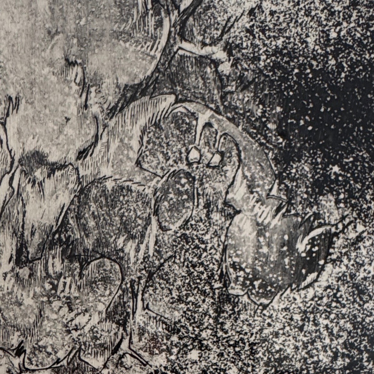 Engraving By Roger-edgar Gillet (1924–2004), *the Rat Nymph*, 1964 -photo-2