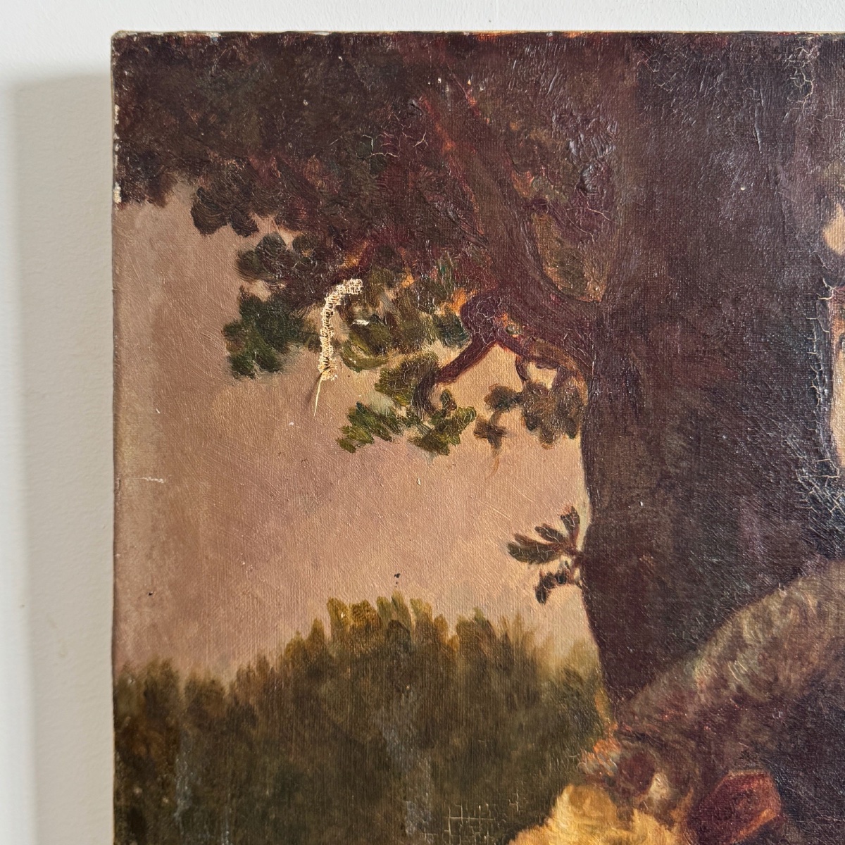 Huile sur toile d'après Jacques Raymond Brascassat taureau XIXe -photo-2
