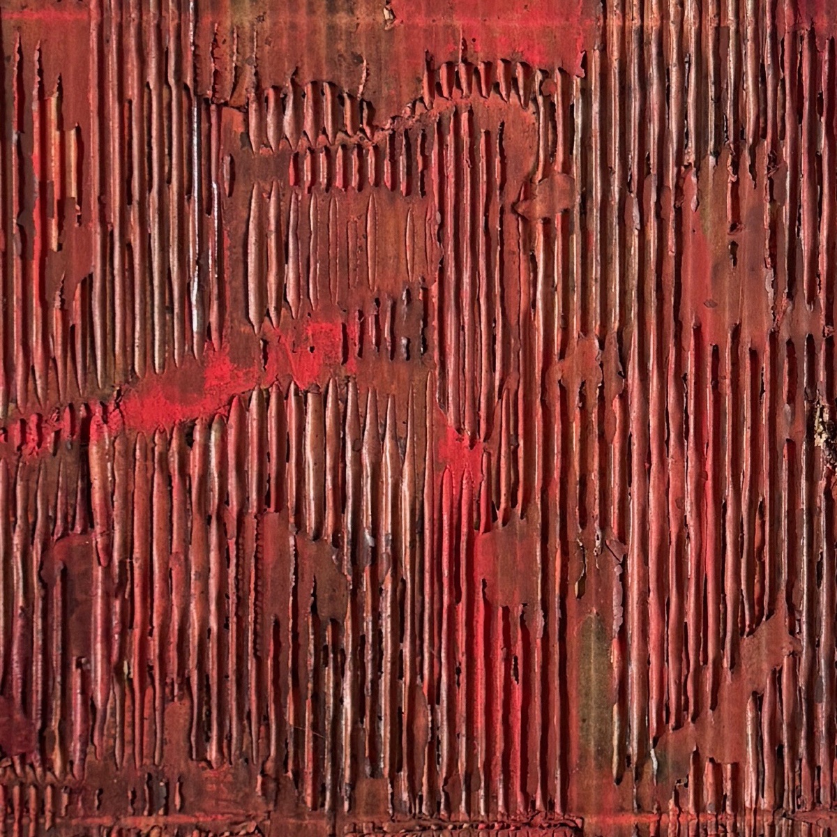 Oil On Mixed Media, Collage, Relief, Abstraction By Bernard Raigneau, 1994-photo-4