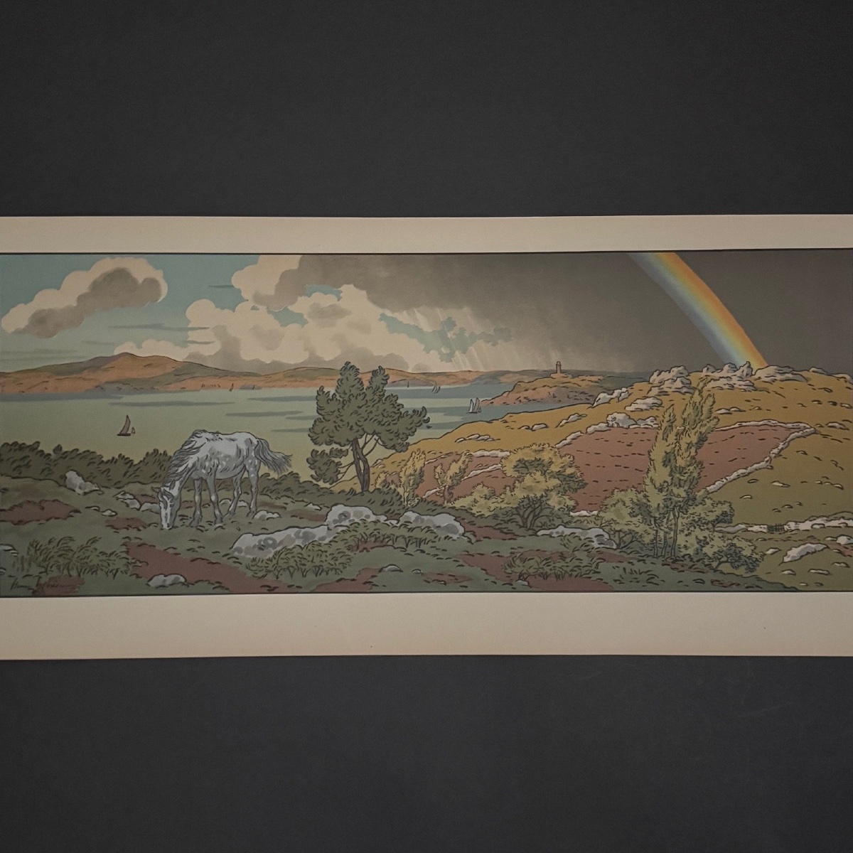 Lithograph By Henri Rivière, *la Féérie Des Heures*—*the Rainbow*-photo-3
