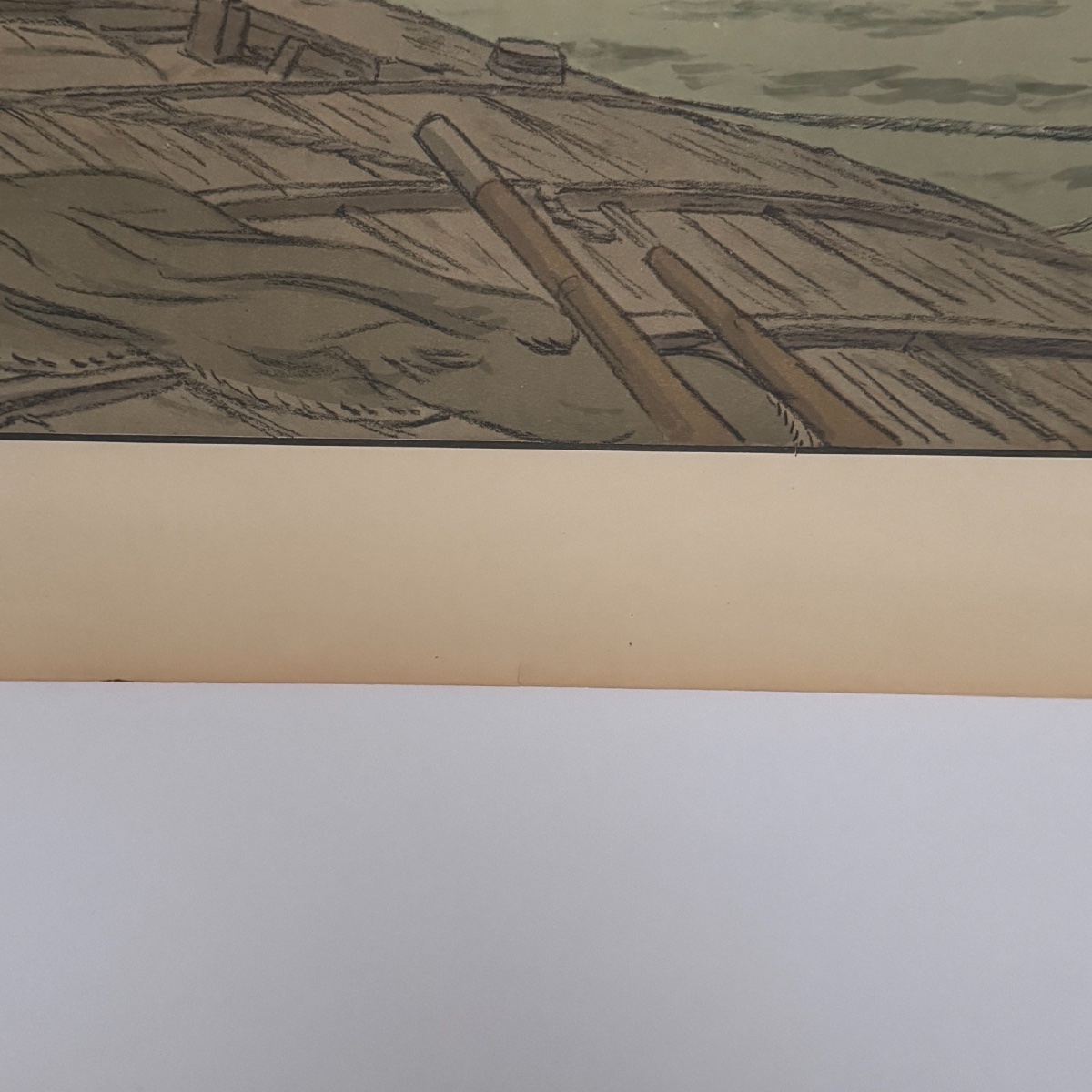 Lithographie par Henri Rivière Paysages Parisiens L'Institut et la Cité -photo-3