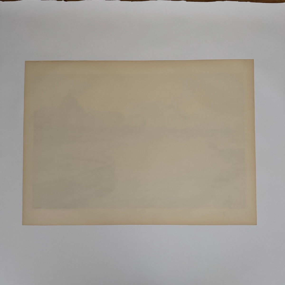 Lithographie par Henri Rivière Paysages Parisiens L'Institut et la Cité -photo-4