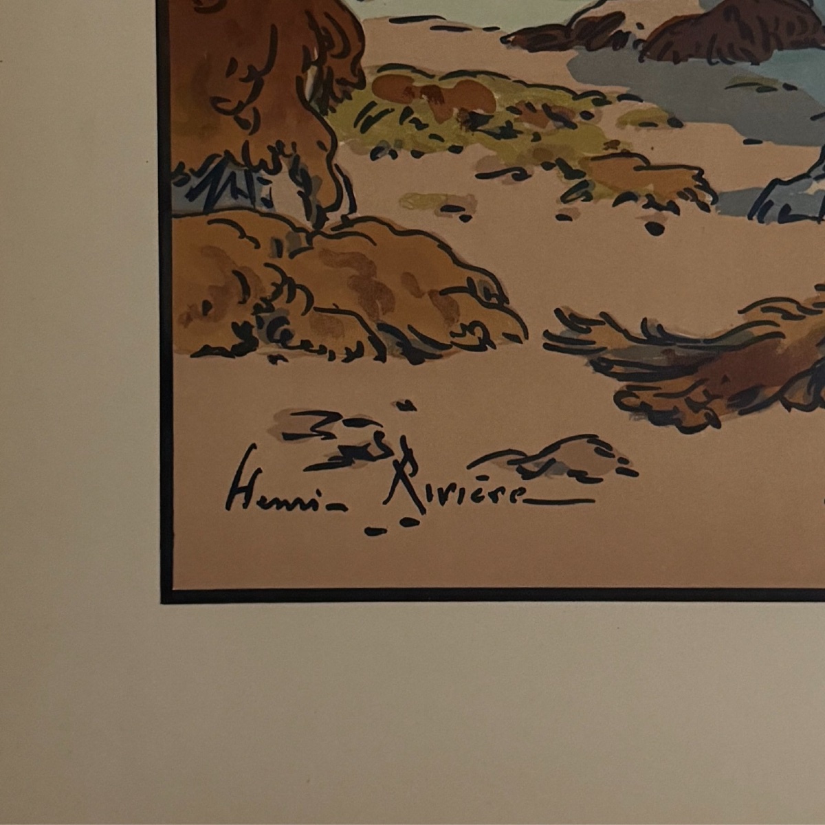 Lithographie par Henri Rivière Les Aspects de la Nature - La Mer -photo-2