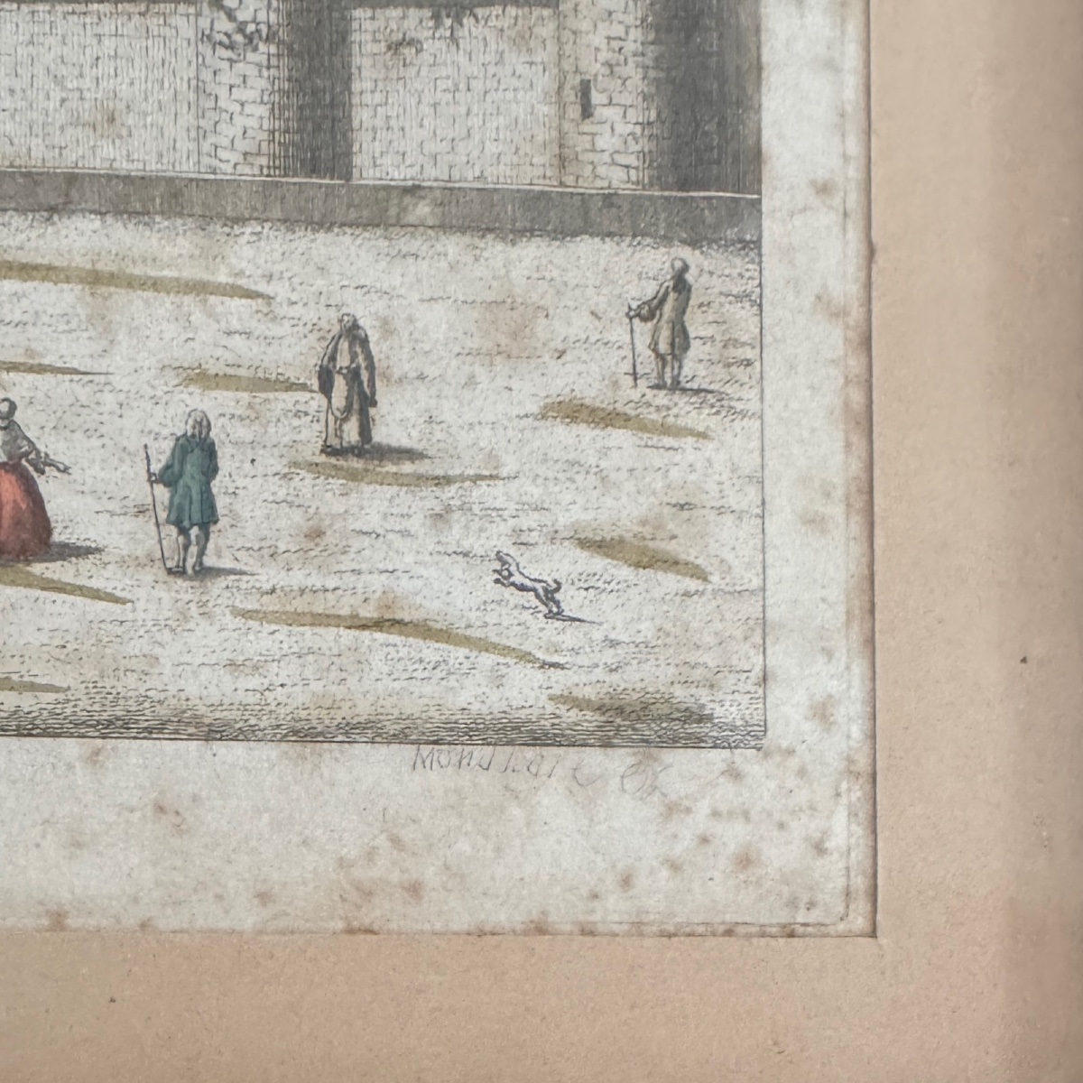 Vue d'optique de l'église de St Pierre et une partie de Nantes XVIIIe -photo-4