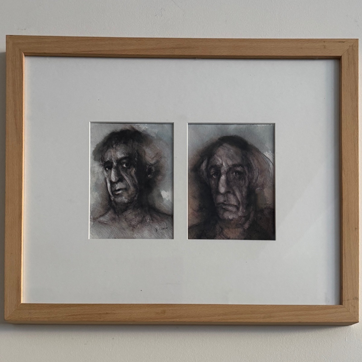 Two Drawings Of Men By Francis Giraud-photo-2