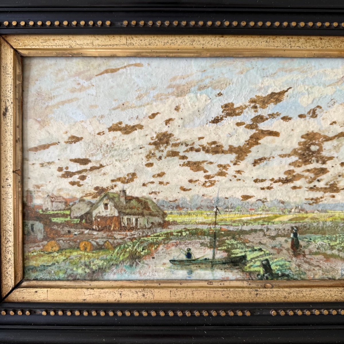 Peinture sur céramique Moyland Cleve par Martinuf Kuytenbrouveer 1884 -photo-2