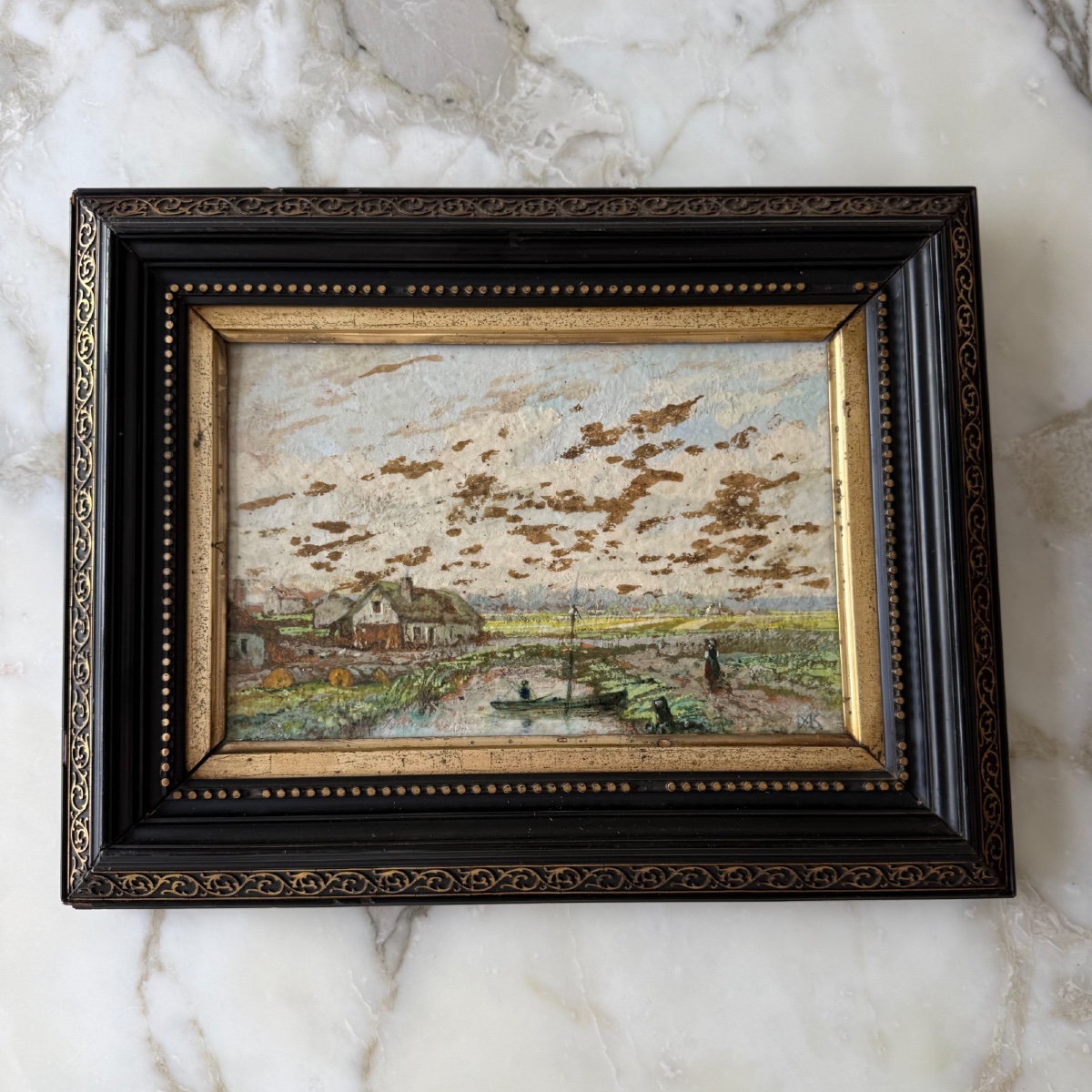 Peinture sur céramique Moyland Cleve par Martinuf Kuytenbrouveer 1884 