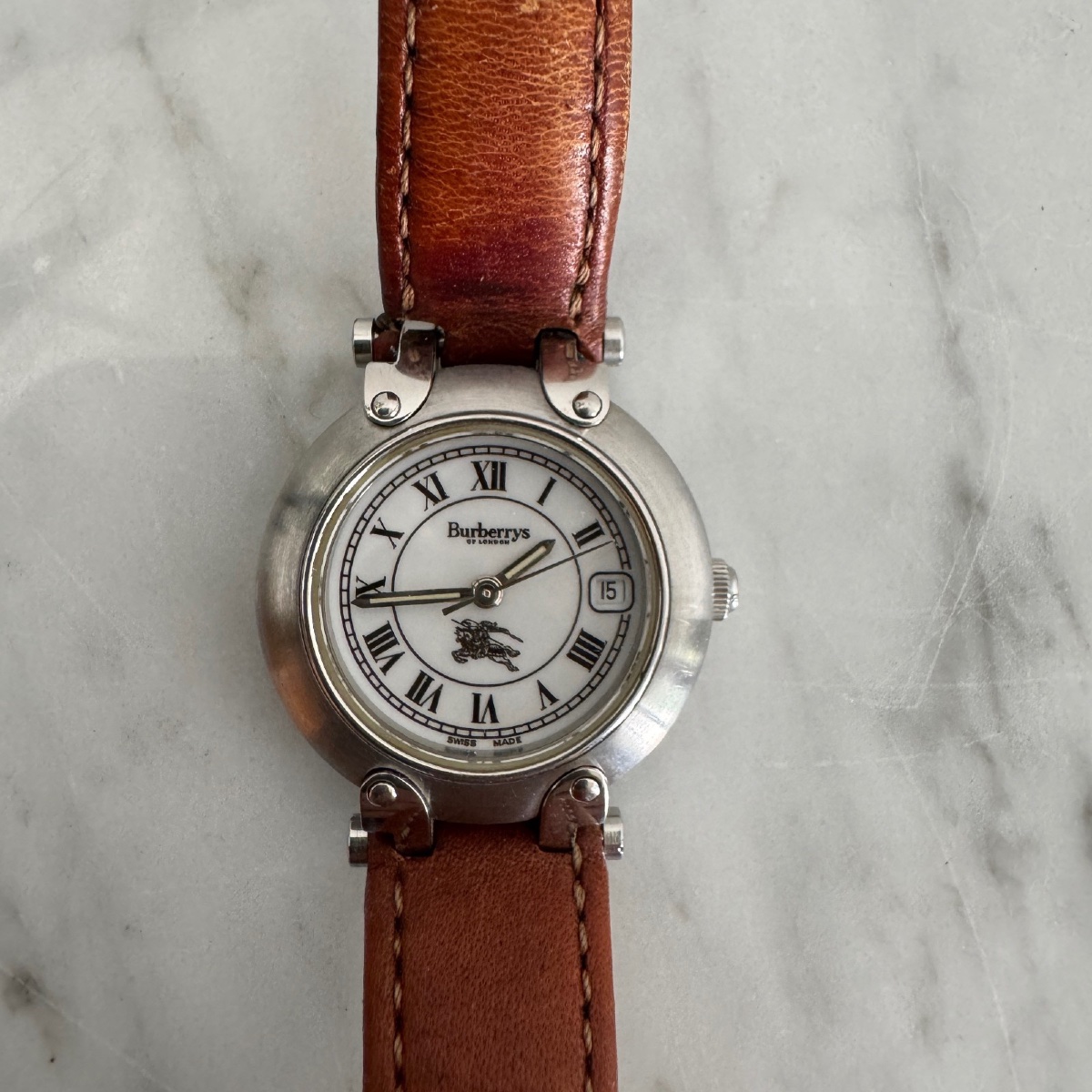 Burberrys Of London Swiss-made All Stainless Steel Watch - Reg Mod Sapphire Crystal -photo-2