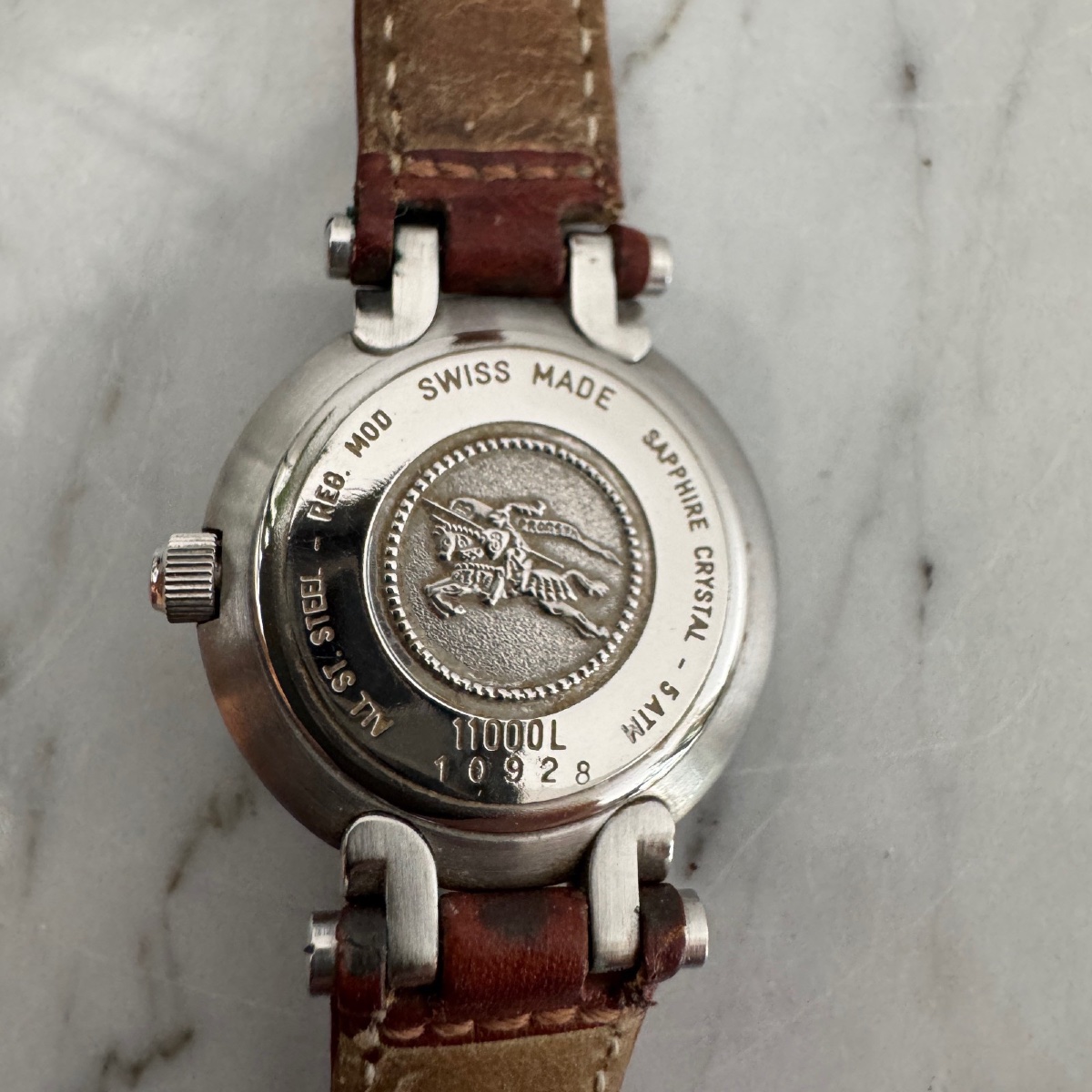 Burberrys Of London Swiss-made All Stainless Steel Watch - Reg Mod Sapphire Crystal -photo-1