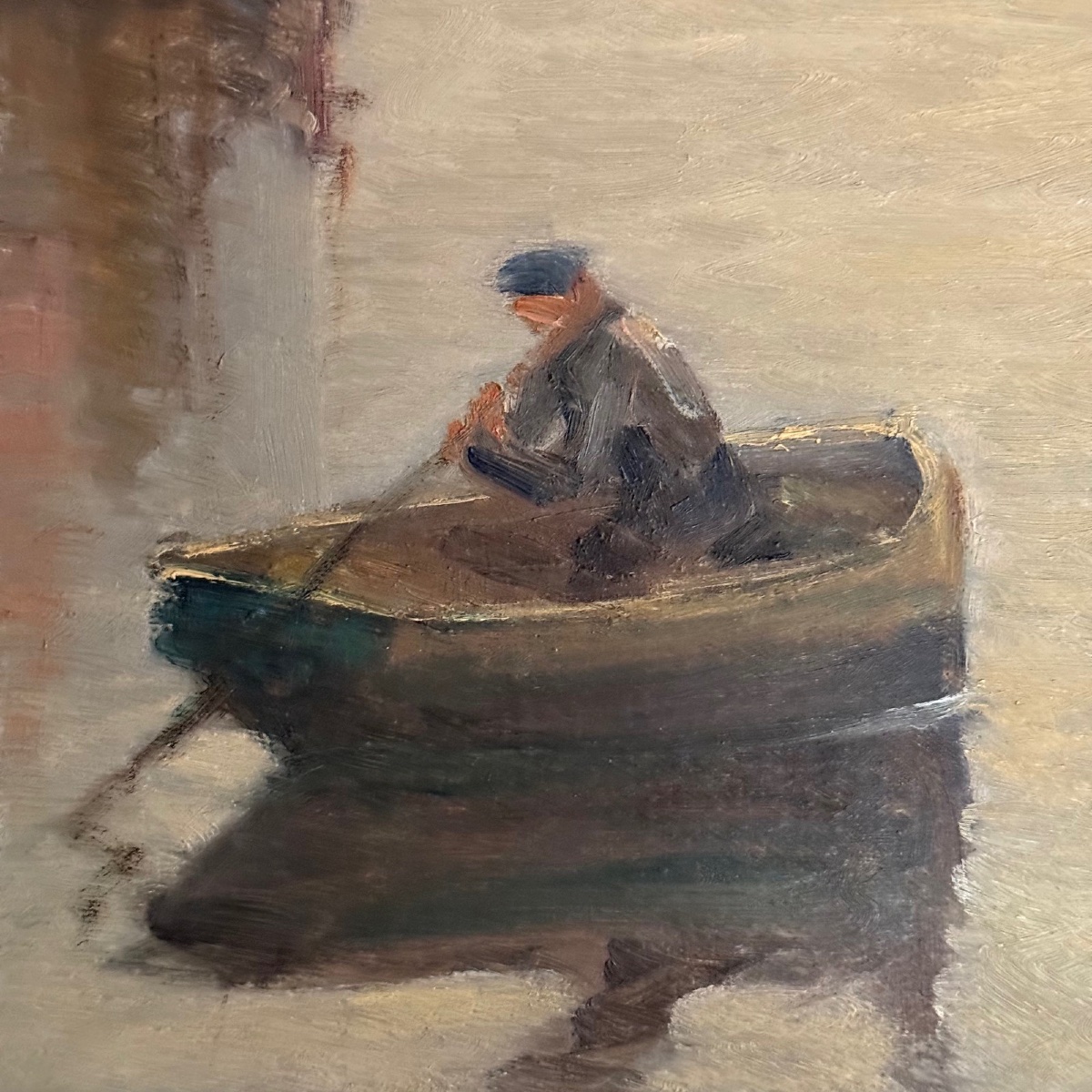 Huile sur panneau par Alexandre Raynaud port de La Rochelle XXe bateaux -photo-5