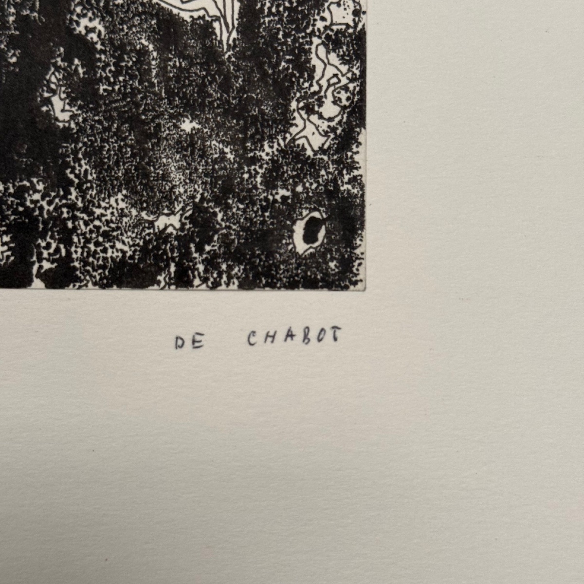 Dessin composition moderne 1970 par François de Chabot-photo-3