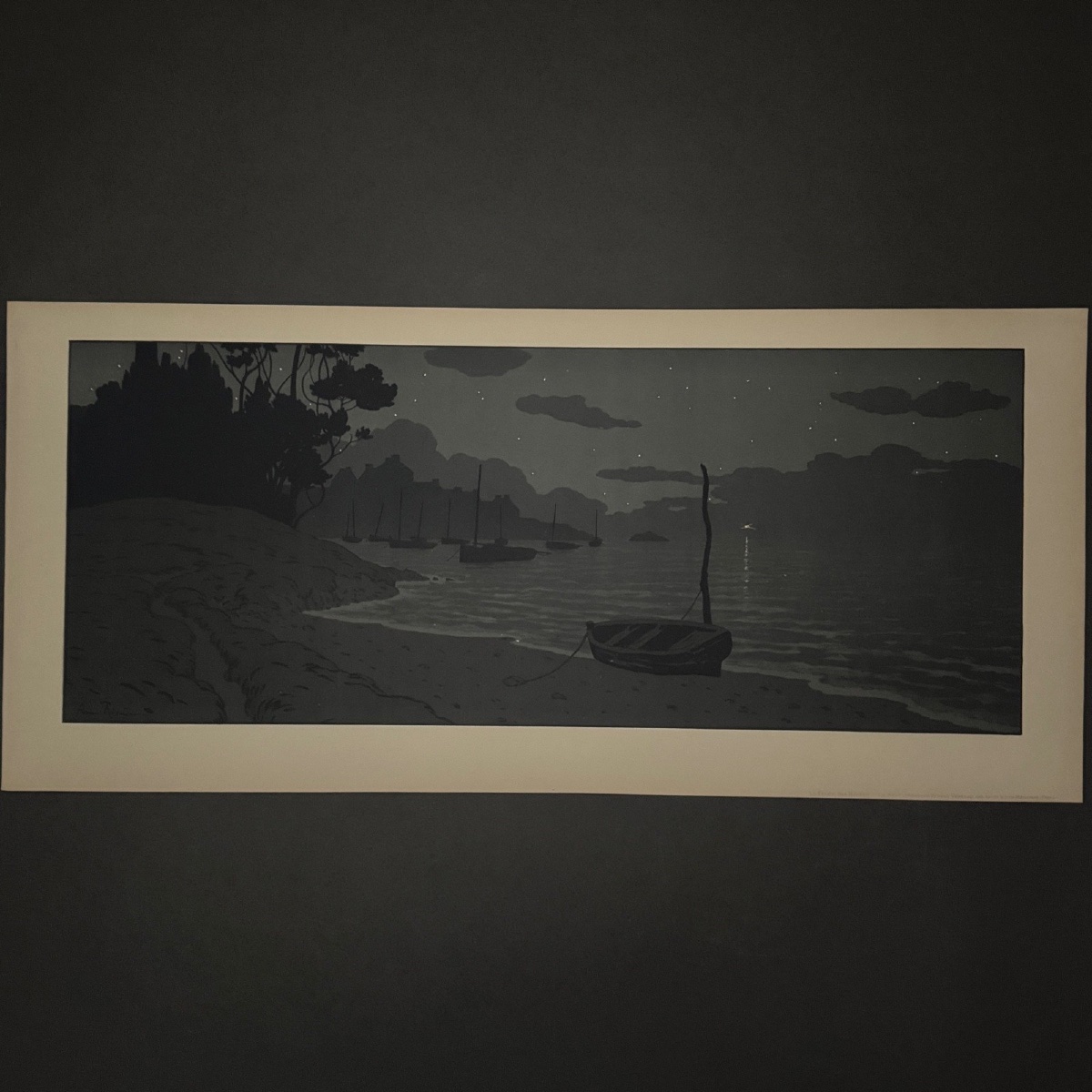 Lithographie par Henri Rivière La Féérie des Heures - La Nuit-photo-2