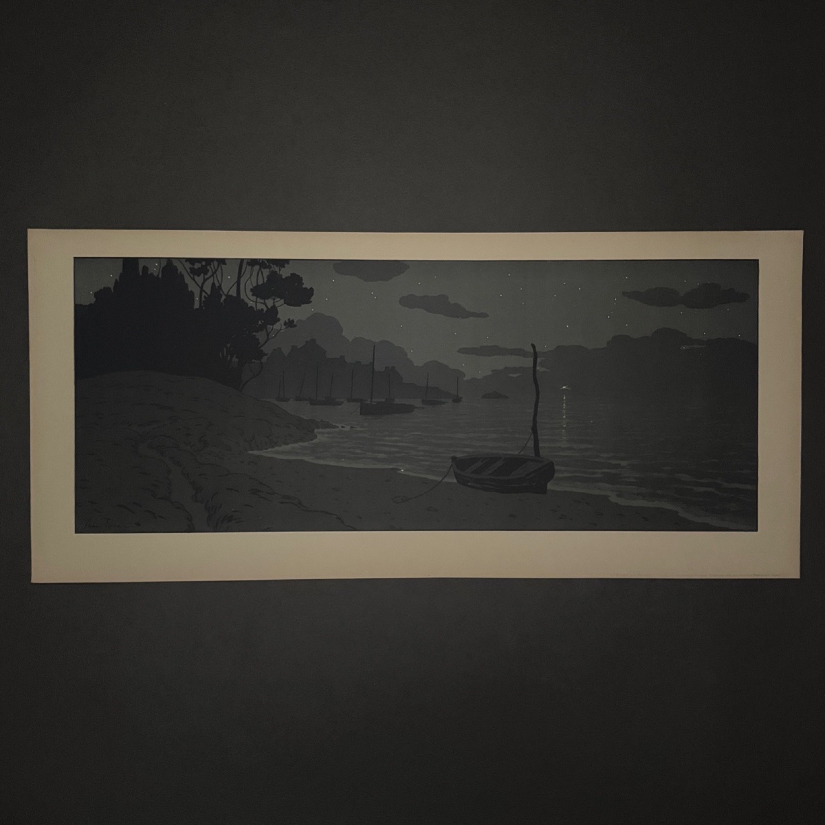 Lithographie par Henri Rivière La Féérie des Heures - La Nuit