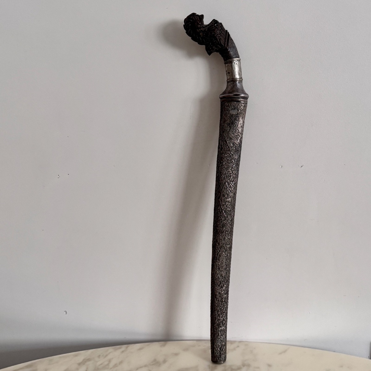 Traditional Indonesian Kriss From The Early 20th Century With A Zoomorphic Hilt-photo-2
