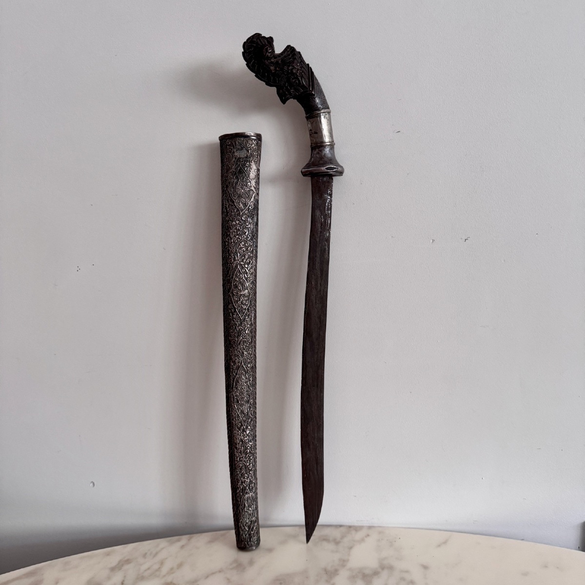 Traditional Indonesian Kriss From The Early 20th Century With A Zoomorphic Hilt-photo-2