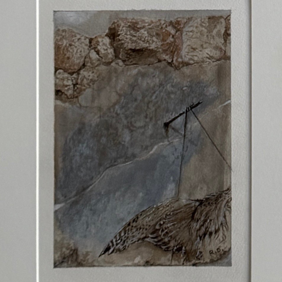 Suite de 6 dessins aquarelles surréalistes par Roland Deville XXe-photo-1