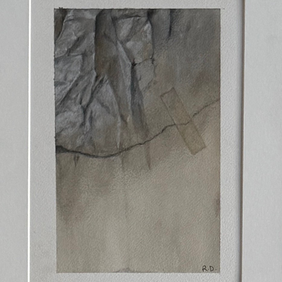 Suite de 6 dessins aquarelles surréalistes par Roland Deville XXe-photo-5