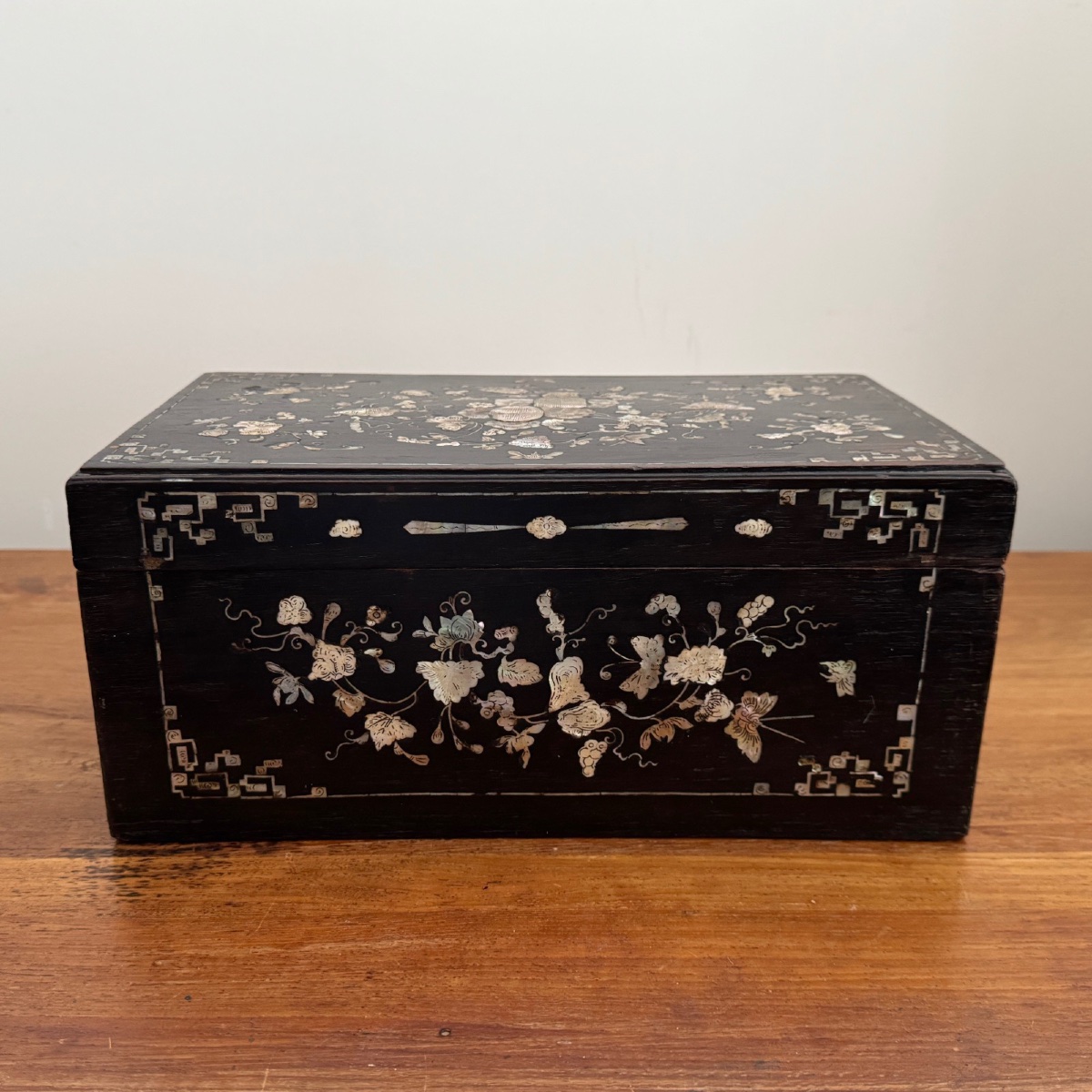 Coffret incrusté de nacre Chine Vietnam fin XIXe -photo-2