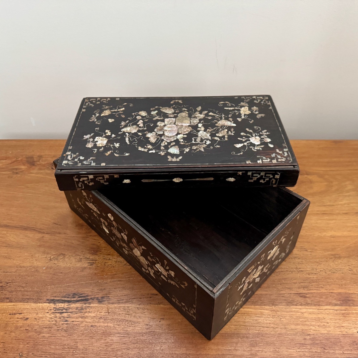 Coffret incrusté de nacre Chine Vietnam fin XIXe -photo-3
