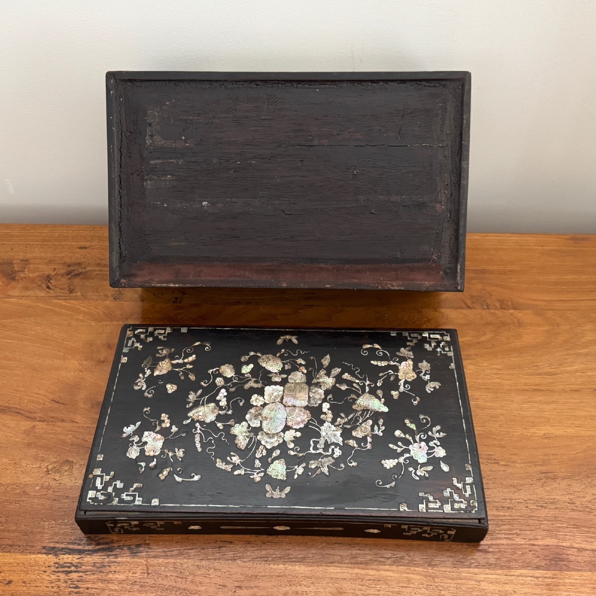Coffret incrusté de nacre Chine Vietnam fin XIXe -photo-5