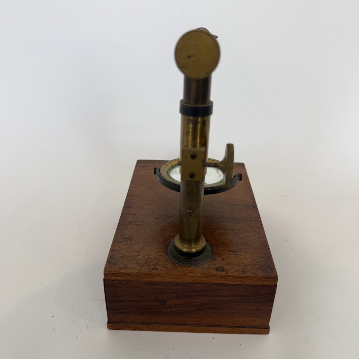 Antique Brass Microscope In A Mahogany Case, 19th Century, Mx123-photo-3